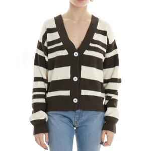 CARDIGAN A RIGHE MORO